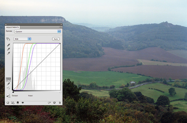 Inverting Colour Negatives in Photoshop 8