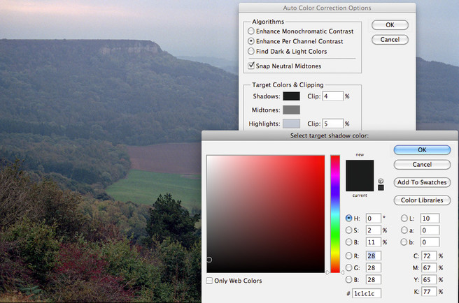 Inverting Colour Negatives in Photoshop 9