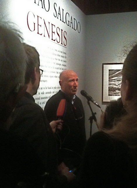 1. Snapshot of Salgado at the Genesis Media Preview, NHM, London, Tuesday 9 April, 2013 (K.Edge)