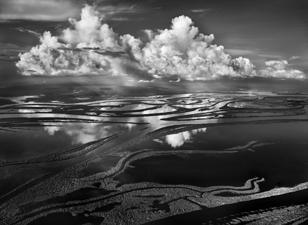 The Anavilhanas, the name given to around 350 forested islands in Brazil’s Rio Negro, form the world’s largest inland archipelago. Covering 1,000 square kilometres of Amazonia, they start 80 kilometres northwest of Manaus and stretch some 400 kilometres up the Rio Negro as far as Barcelos. Brazil, 2009. © Sebastião Salgado / Amazonas Images / nbpictures 