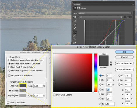 Inverting and applying basic settings - shadows and highlights