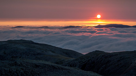 Sunrise from Scafell Pike