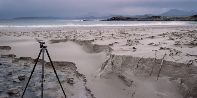 My last photograph, ironically taking a picture of Mel Foster taking a picture of some sand patterns.