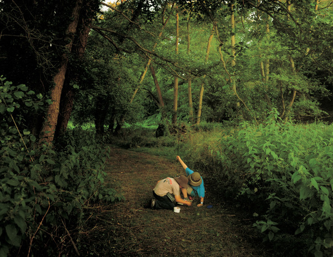 Image 6. Caption: The idyllic innocence of youth: Path on the big bend, River Wey, Surrey. Harry Cory Wright 