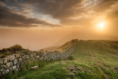 Hadrian's Wall - A Misty Morning 07-09-2014