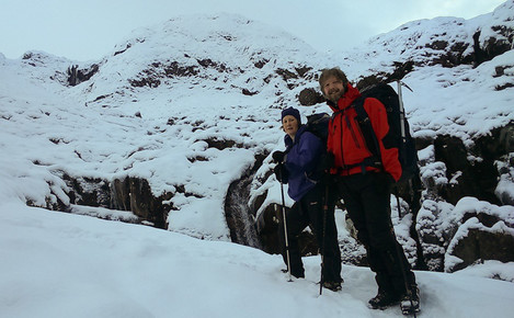 On the way up to Coire nan Lochan