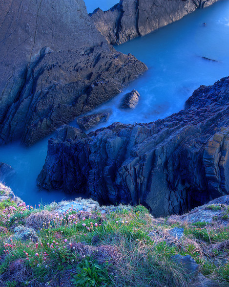 Hartland Quay Headland late afterglow