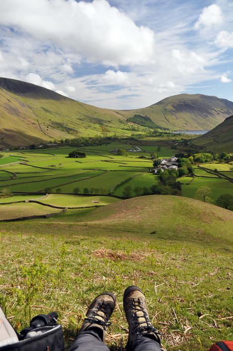 Wasdale Head - enjoying the view on a research trip