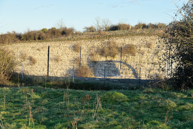 Looking across M3 cutting to Twyford Down