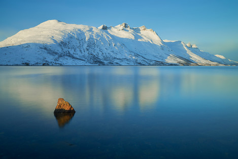 A Breath Of Warmth On A Cold Morning, Norwegian Lapland, Troms County.