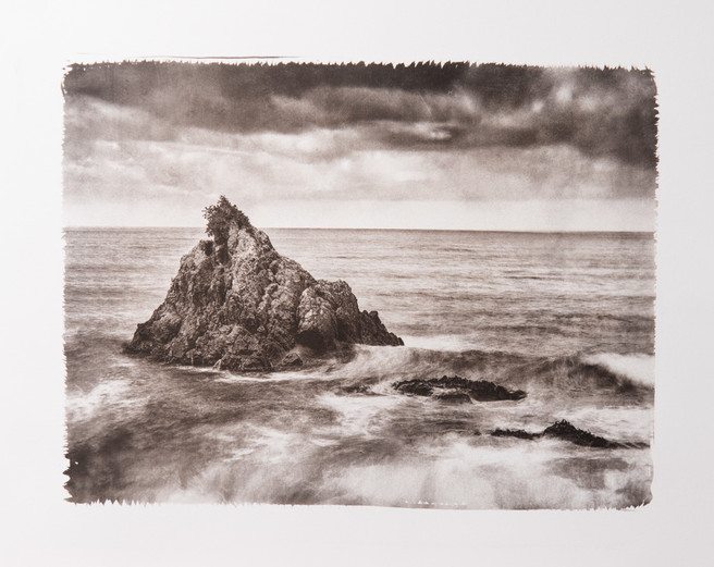 Kaikoura Coast (palladium print)