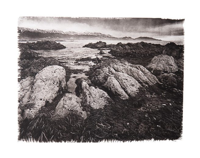Seaward Kaikoura Range (palladium print)