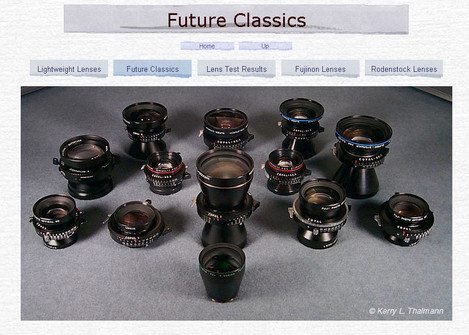 Kerry Thalmann large format photography lenses