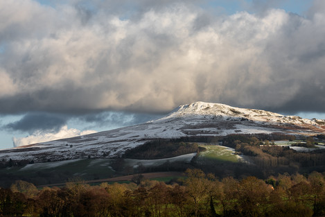 Kate Maxwell - Titterstone Clee receiving a dollop of snow
