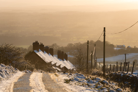 Kate Maxwell Dhustone village: terraced housing, unusual for rural areas, built in the 19th century for quarry workers.