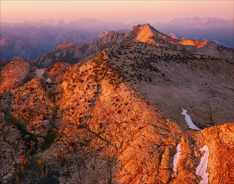William Neill - Sunset from the summit of Mt Hoffmann, Yosemite National Park, California 1986