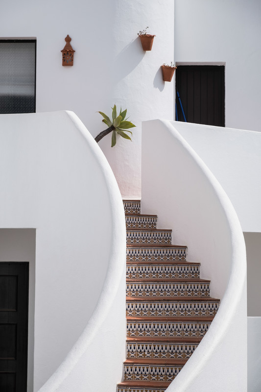 Stairs: This is a design shot intended solely to produce a beautiful image.  