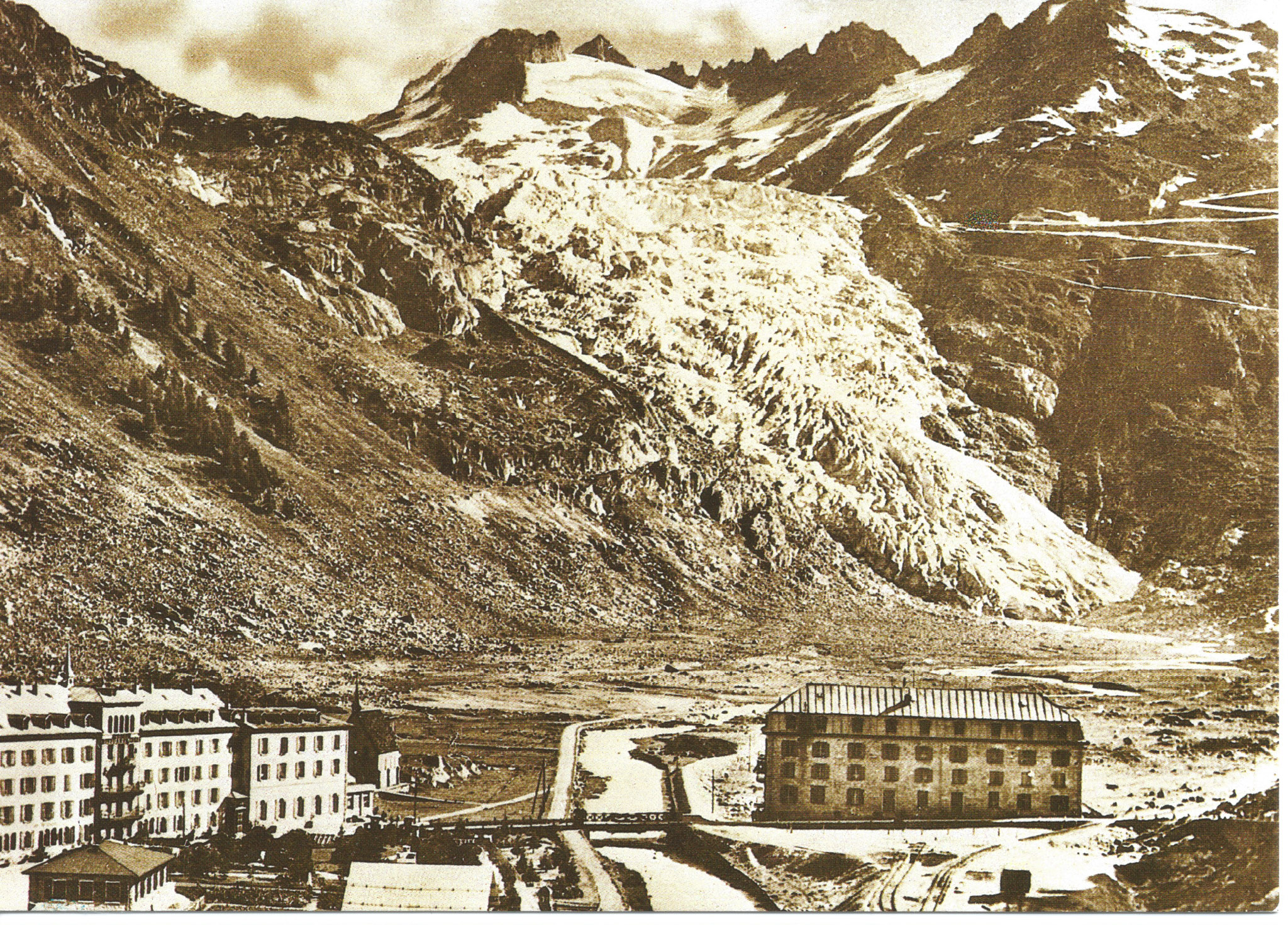 Rhone Glacier around 1900