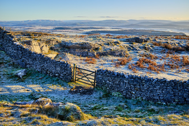 Frosty Morning On Hampsfell Near Grange Over Sands