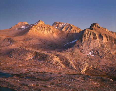 Mount Russell, Constitution Peak, Mount Whitney, And Mount Hale, Sierra Nevada, Ca Web