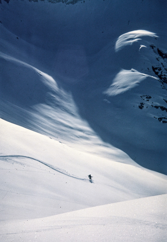 Skiing Down Mather Pass