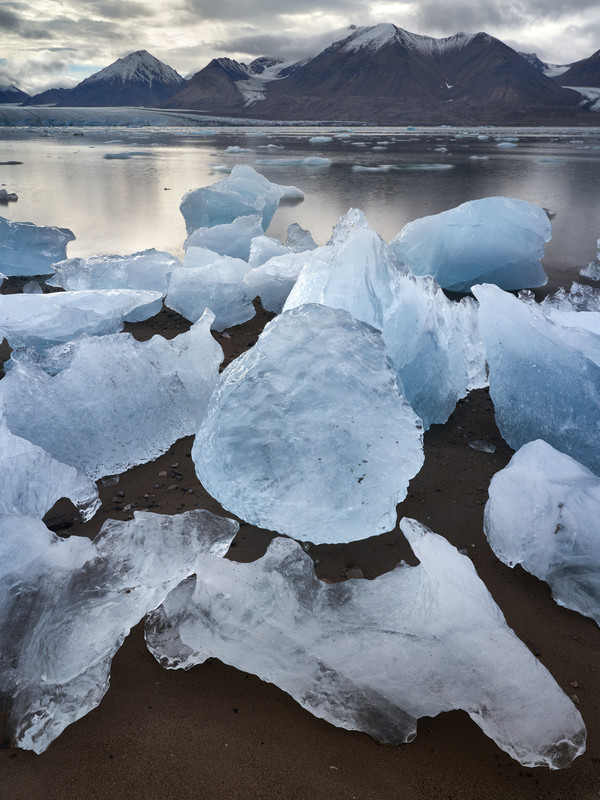 Kronebreen Kongsvegen Iceberg Debris