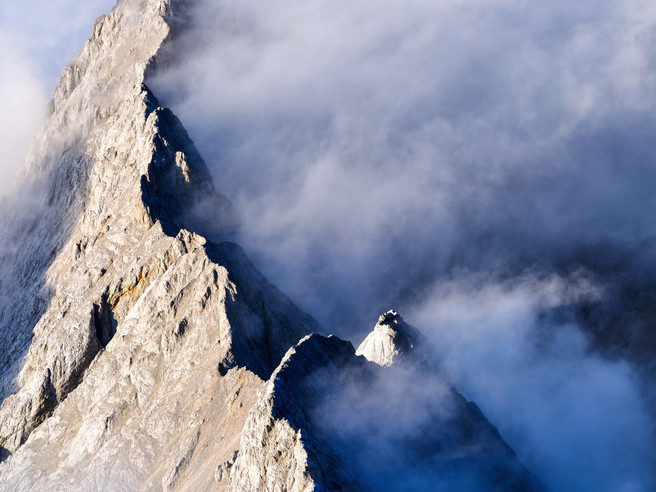 Abenddämmerung Auf Der Zugspitze.