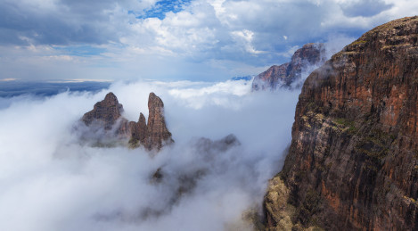 Cloud Inversion At The Column And Pyramid