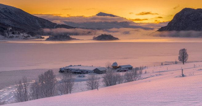 Tromsdalen Lake Dusk