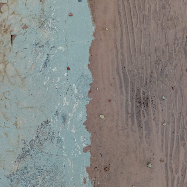 Green Rock And Red Sand At Garden Cliff
