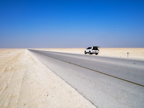 Zwischen Nizwa Und Salala Auf Der Route 31.