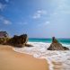 Aus Dem Dhofar Gebirge Hinunter An Den Fazayat Beach, Oman.