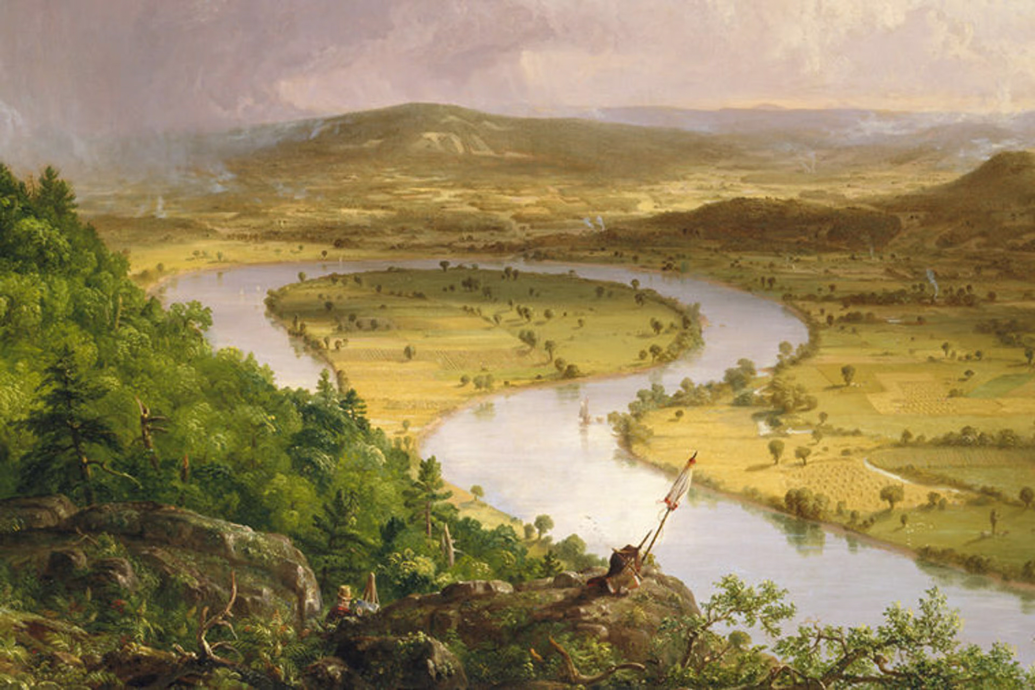 Thomas Cole The Oxbow Detail A