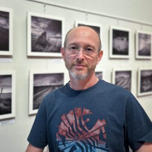 Andy Hay, Photographer, At His Exhibition “mons Graupius Allegoria A Photographer’s Search For Rome’s Firebrand In Caledonia’s Haystack”. Trimontium Museum, Melrose, Scotland, September November 2025.