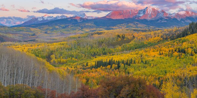 Colorful Telluride Sunset Panorama (2021)