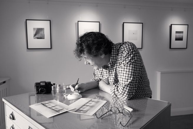 Michael Kenna Retouches Pont Des Arts, Study 1, Paris, France. 1987 In Bosham Gallery In 2019 © Henry Wells 2 Of 4