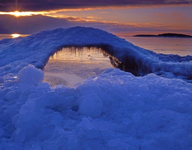 446 54 Ice Arch Sunrise