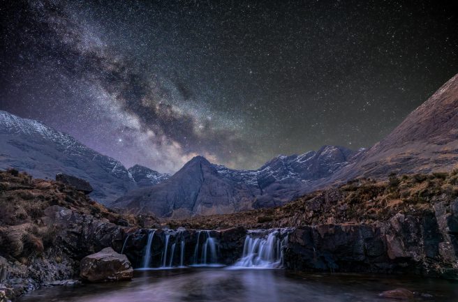 Fairy Pools And The Milky Way Dave Lynch